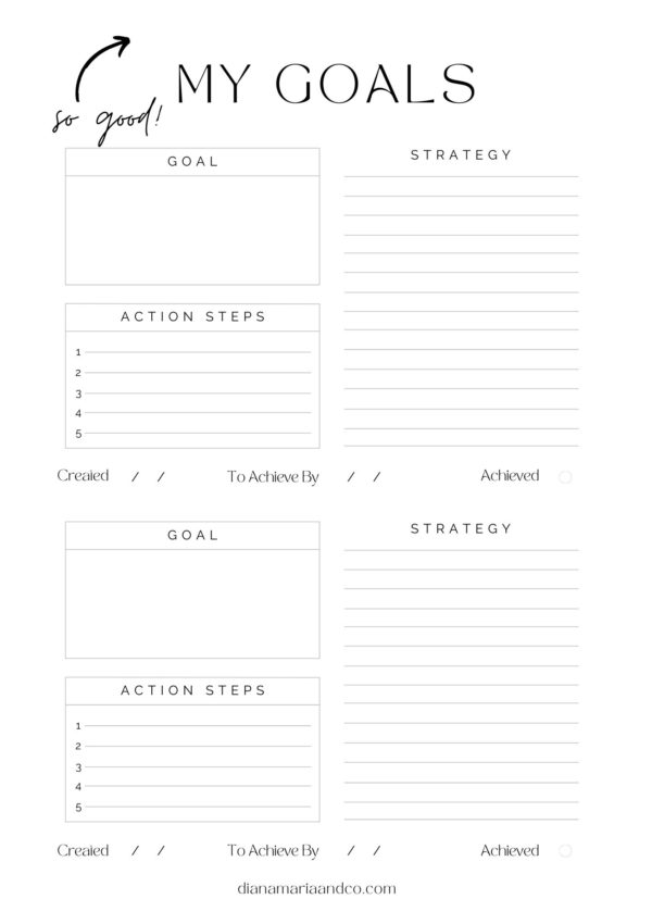 The Ultimate Goal Setting Tips For A New Month + Free Printable ...