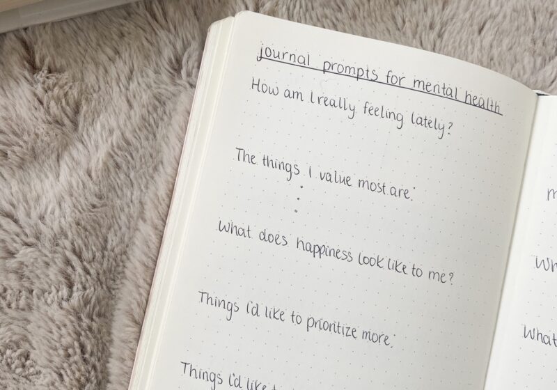 Journal Prompts For Mental Health