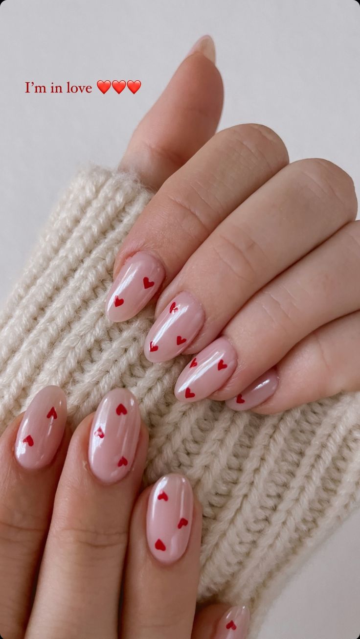 Cute Valentine's day nails